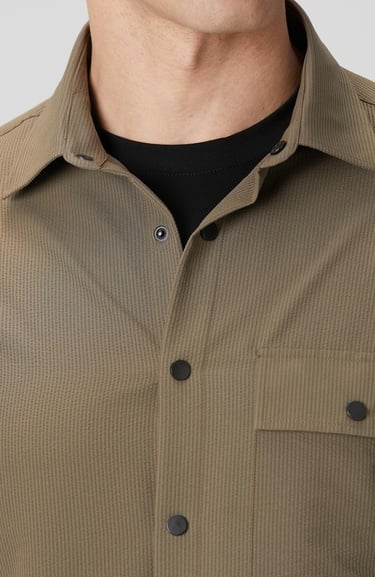  Network Erkek N-Tech Haki Gofreli Gömlek
