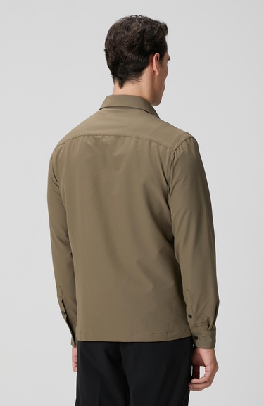  Network Erkek N-Tech Haki Gofreli Gömlek