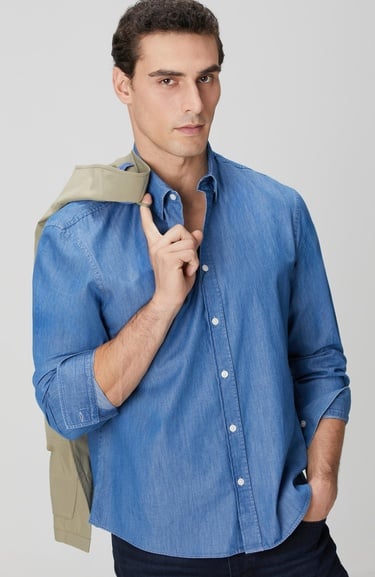  Network Erkek Açık Mavi Gömlek