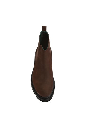  George Hogg Erkek Kahverengi Lastik Detaylı Deri Bot