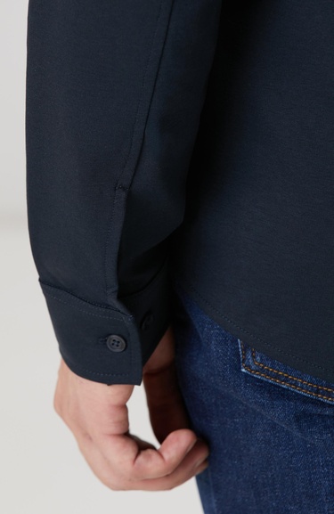  Network Erkek Lacivert Gömlek