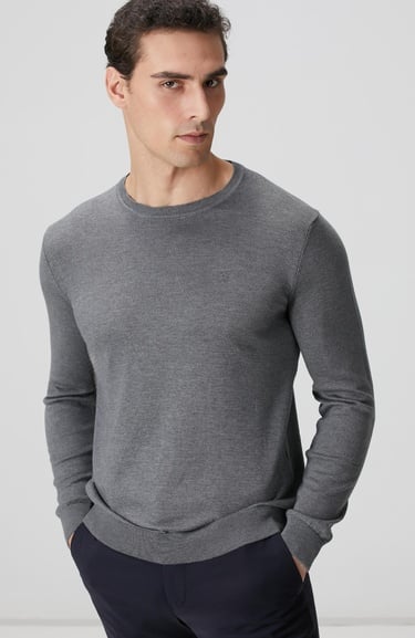  Network Erkek Gri Melanj Basic Kazak