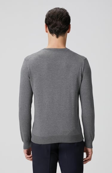  Network Erkek Gri Melanj Basic Kazak