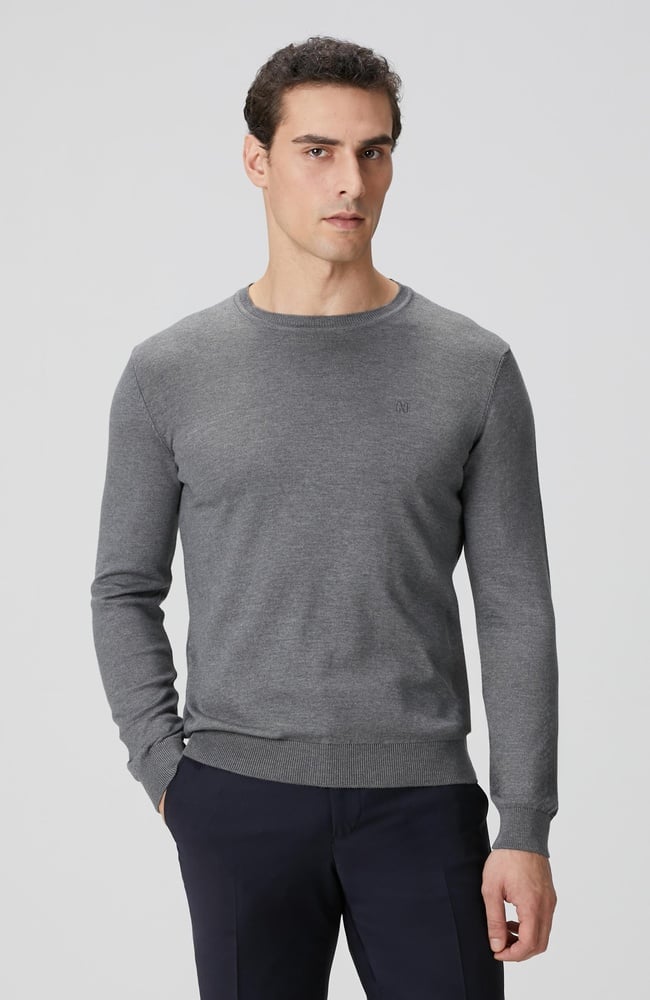  Network Erkek Gri Melanj Basic Kazak