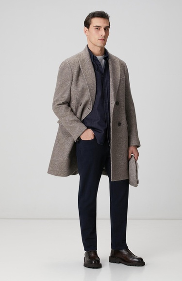  Network Erkek Limited Ermenegildo Zegna Kumaştan Üretilmiş Palto