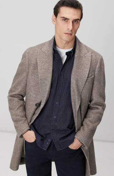  Network Erkek Limited Ermenegildo Zegna Kumaştan Üretilmiş Palto