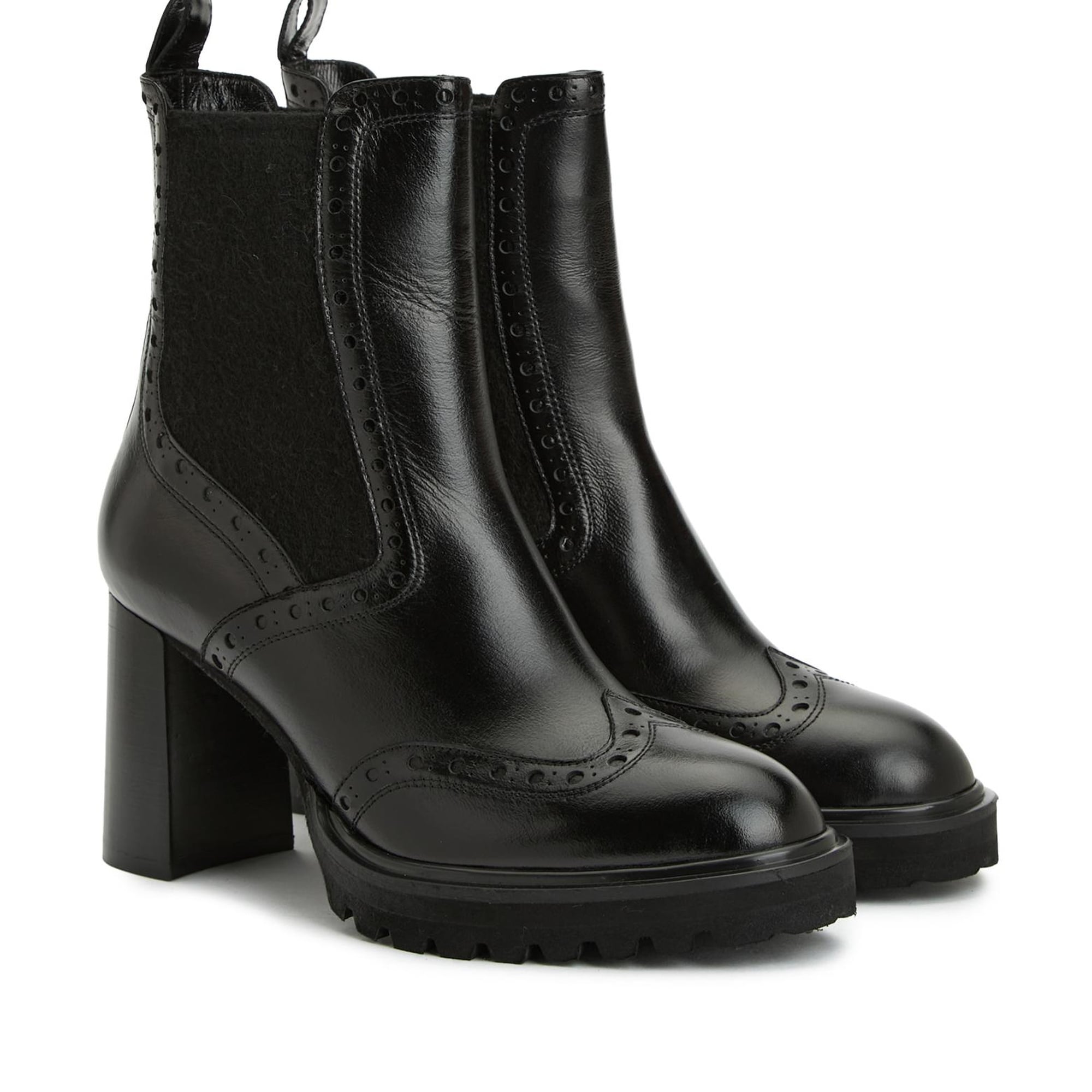 George Hogg Kadın Siyah Deri Bot
