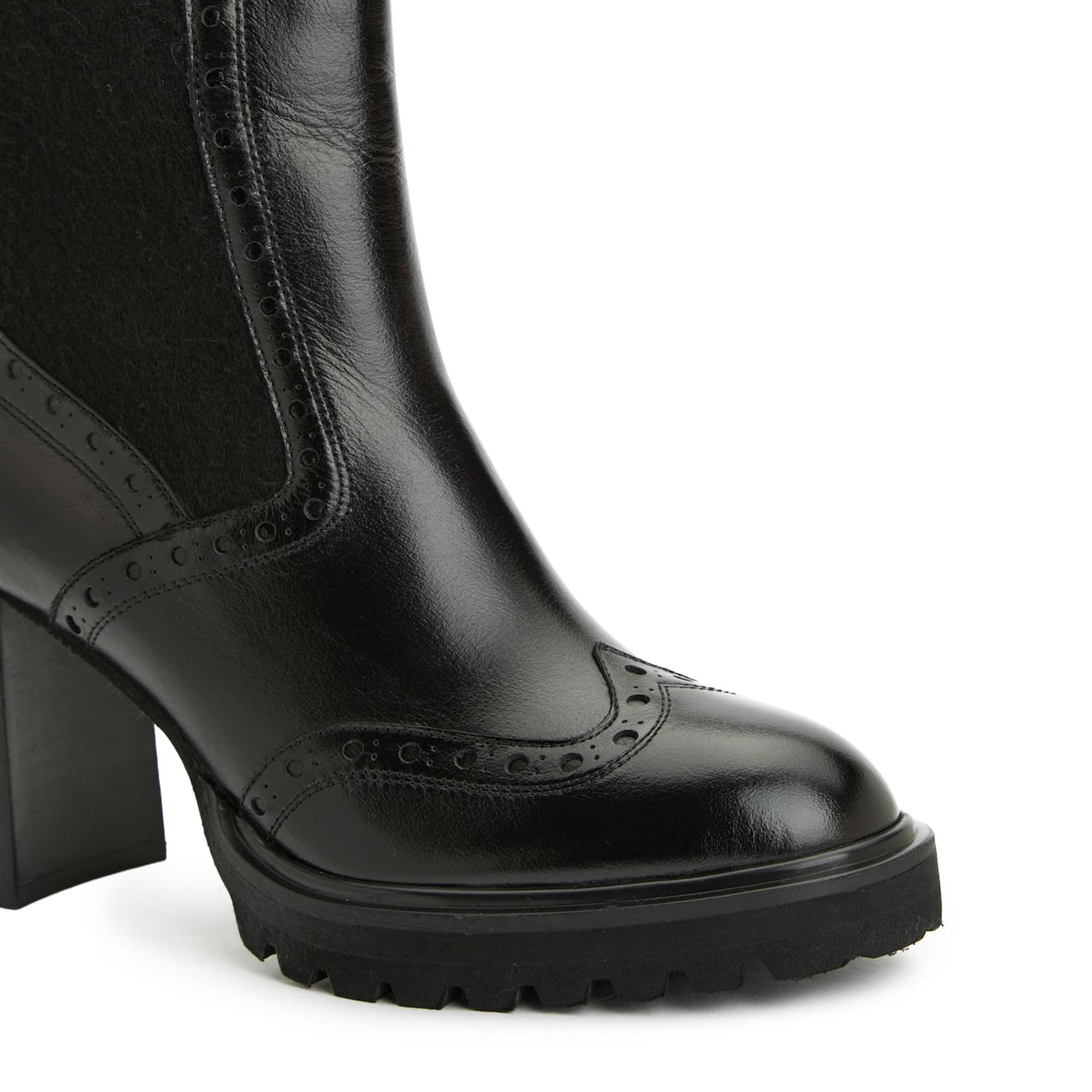 George Hogg Kadın Siyah Deri Bot