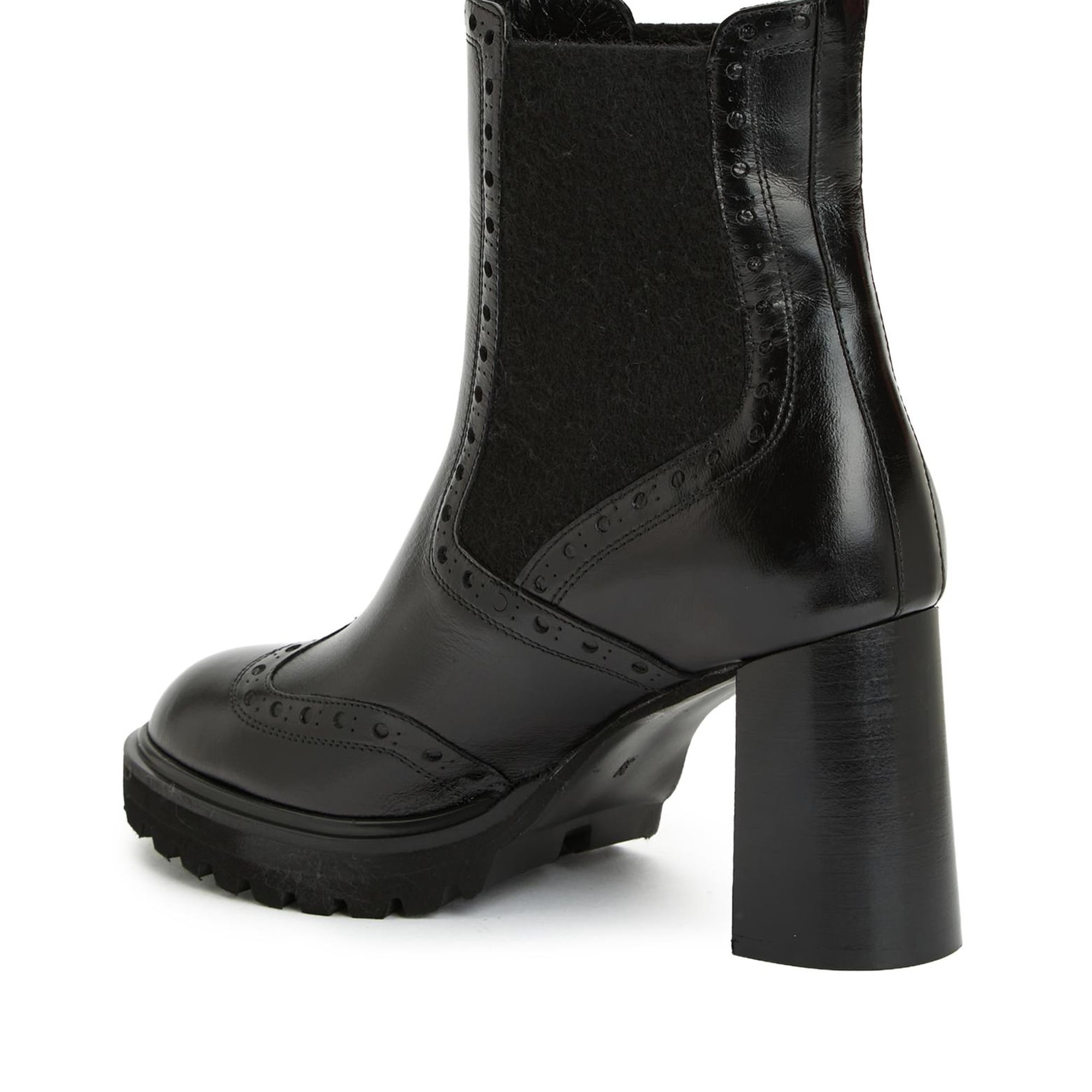 George Hogg Kadın Siyah Deri Bot