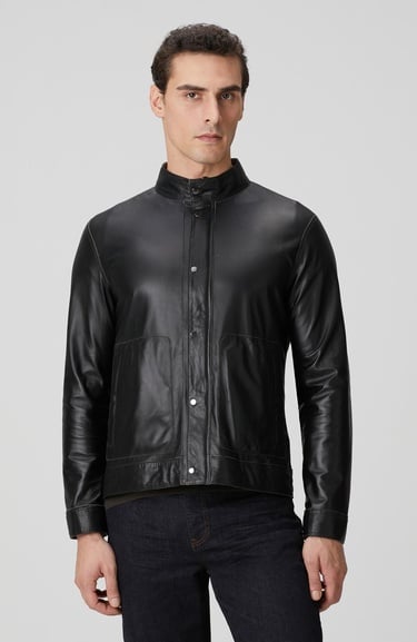  Network Erkek Vizon Çift Taraflı Deri Mont