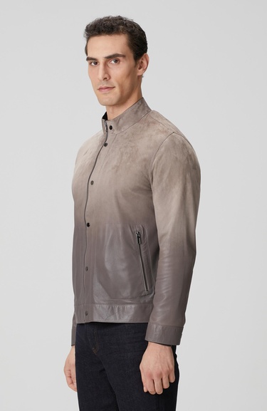  Network Erkek Vizon Çift Taraflı Deri Mont