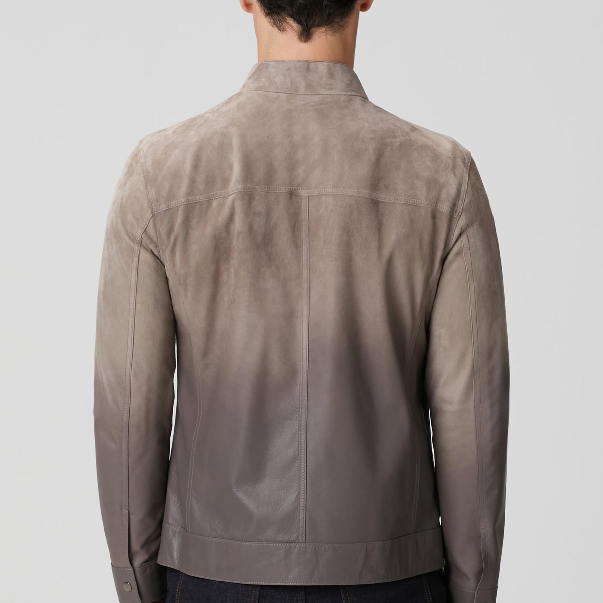 Network Erkek Vizon Çift Taraflı Deri Mont