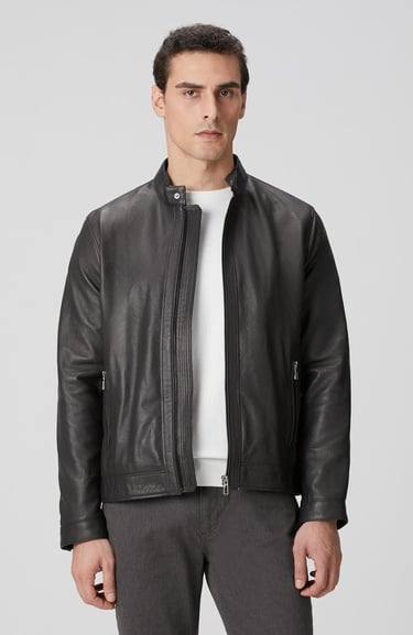  Network Erkek Kahverengi Deri Mont