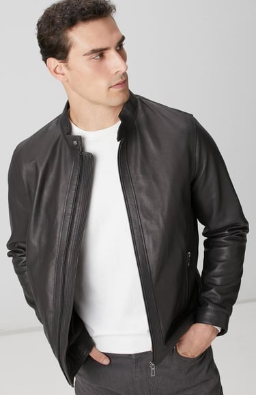  Network Erkek Kahverengi Deri Mont