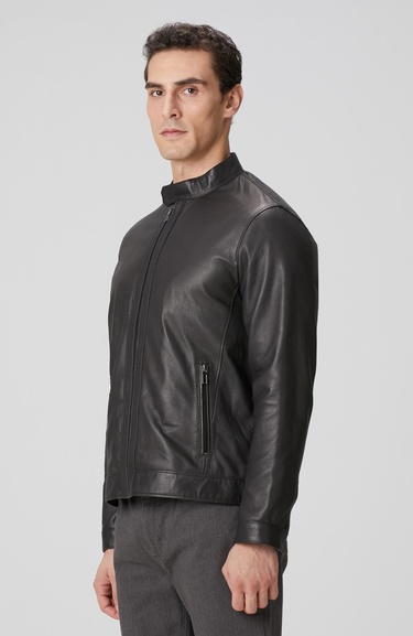  Network Erkek Kahverengi Deri Mont