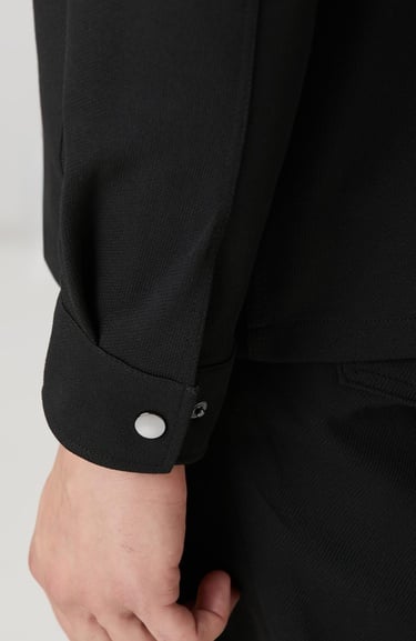  Network Erkek Siyah Diyagonal Dış Gömlek