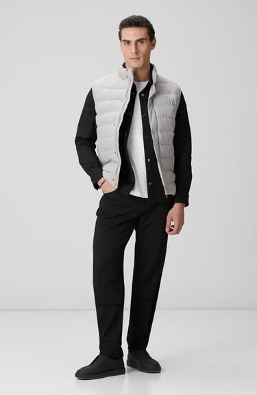  Network Erkek Siyah Diyagonal Dış Gömlek