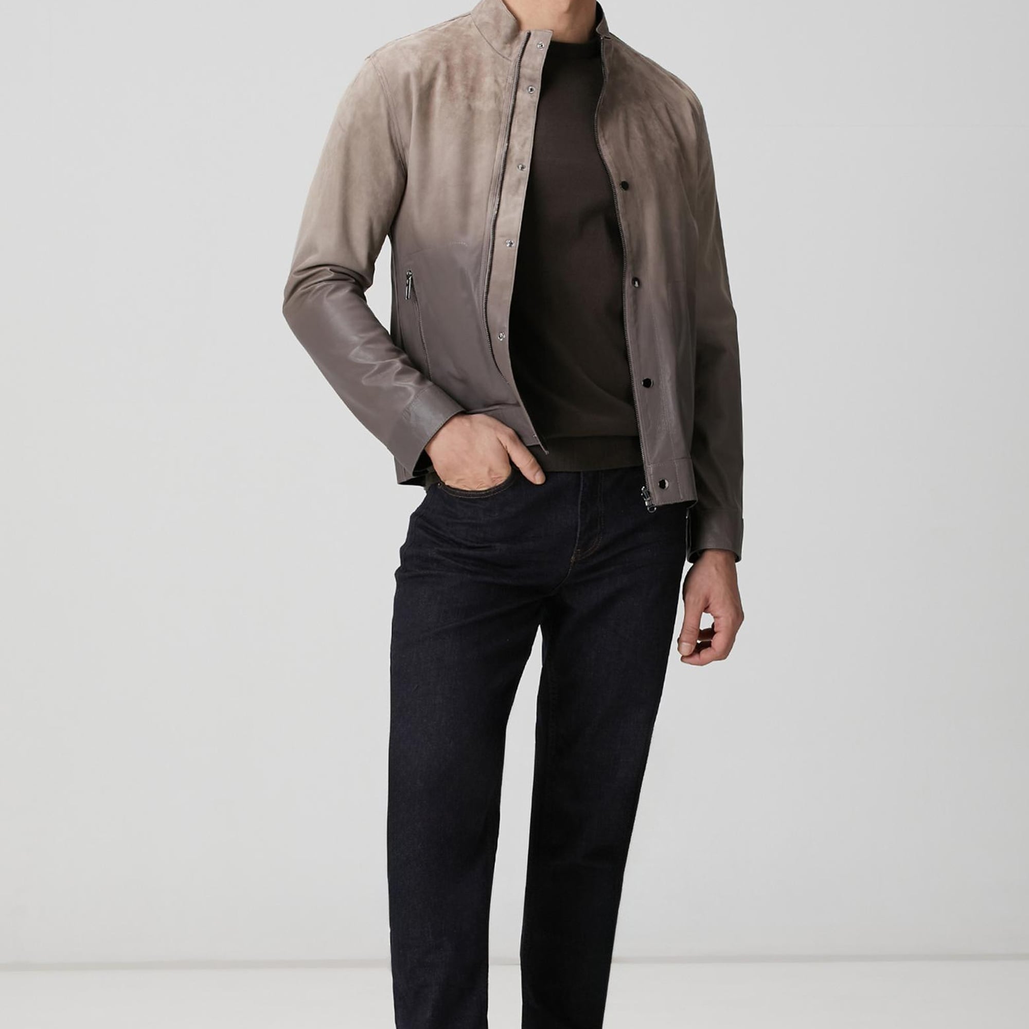 Network Erkek Haki Basic Triko Kazak