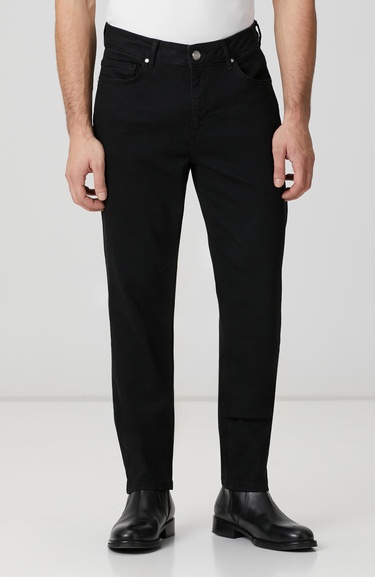  Network Erkek Siyah Denim Pantolon