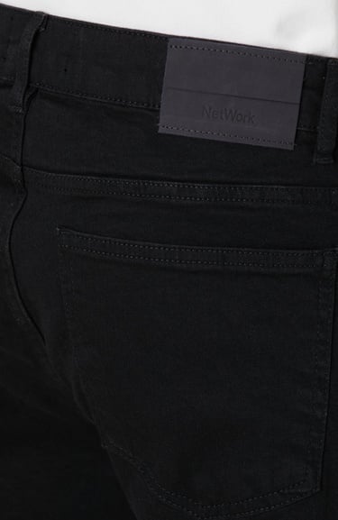  Network Erkek Siyah Denim Pantolon