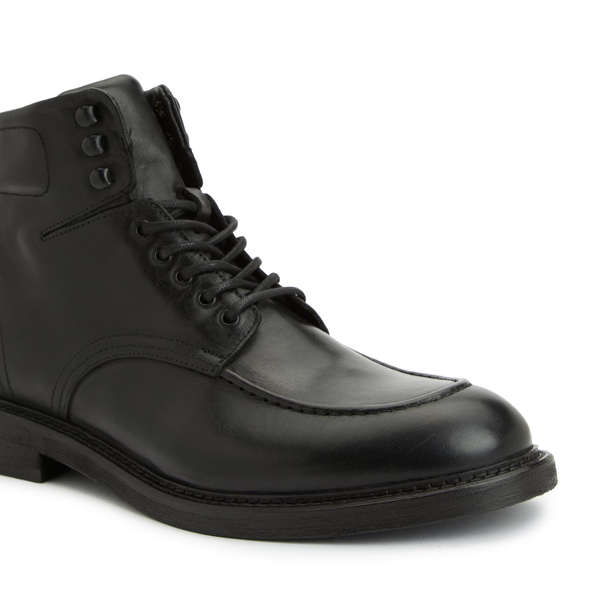 George Hogg Erkek Siyah Deri Bot