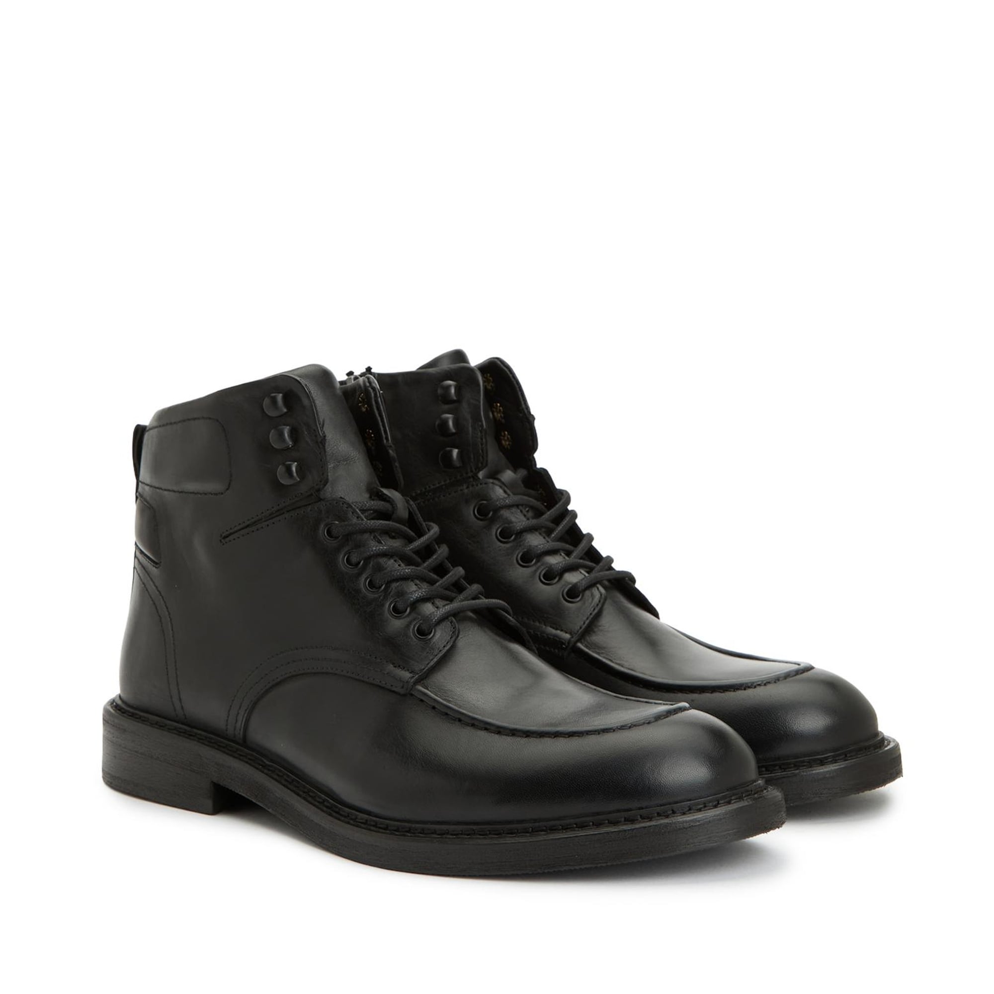 George Hogg Erkek Siyah Deri Bot