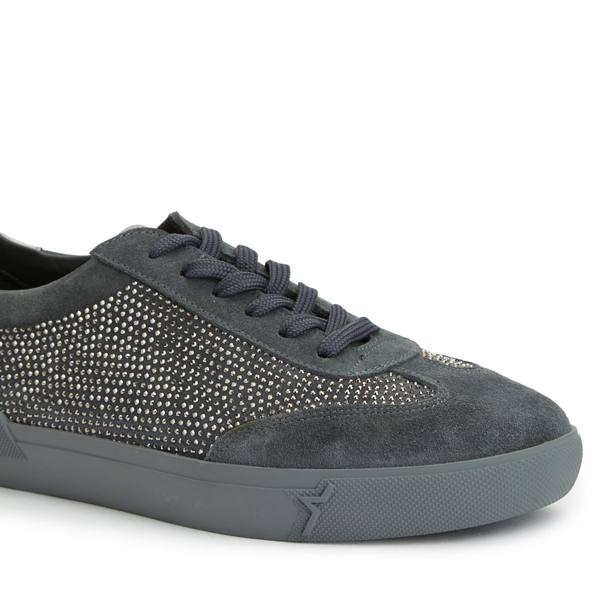 Divarese Kadın Antrasit Gri Süet Sneaker