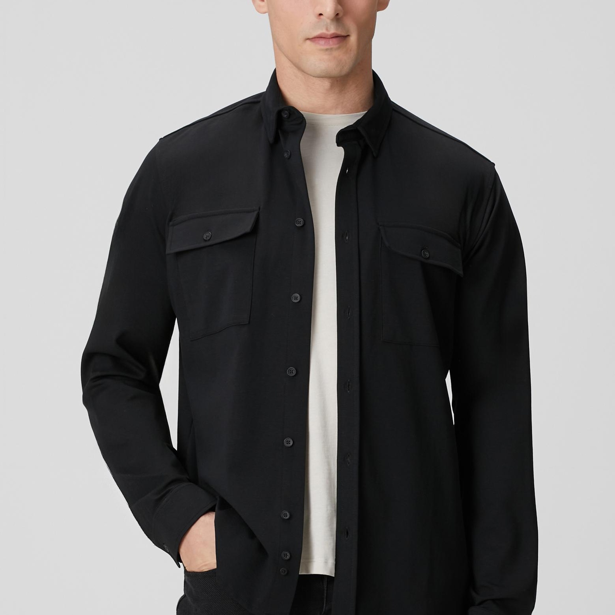 Network Erkek Siyah Gömlek