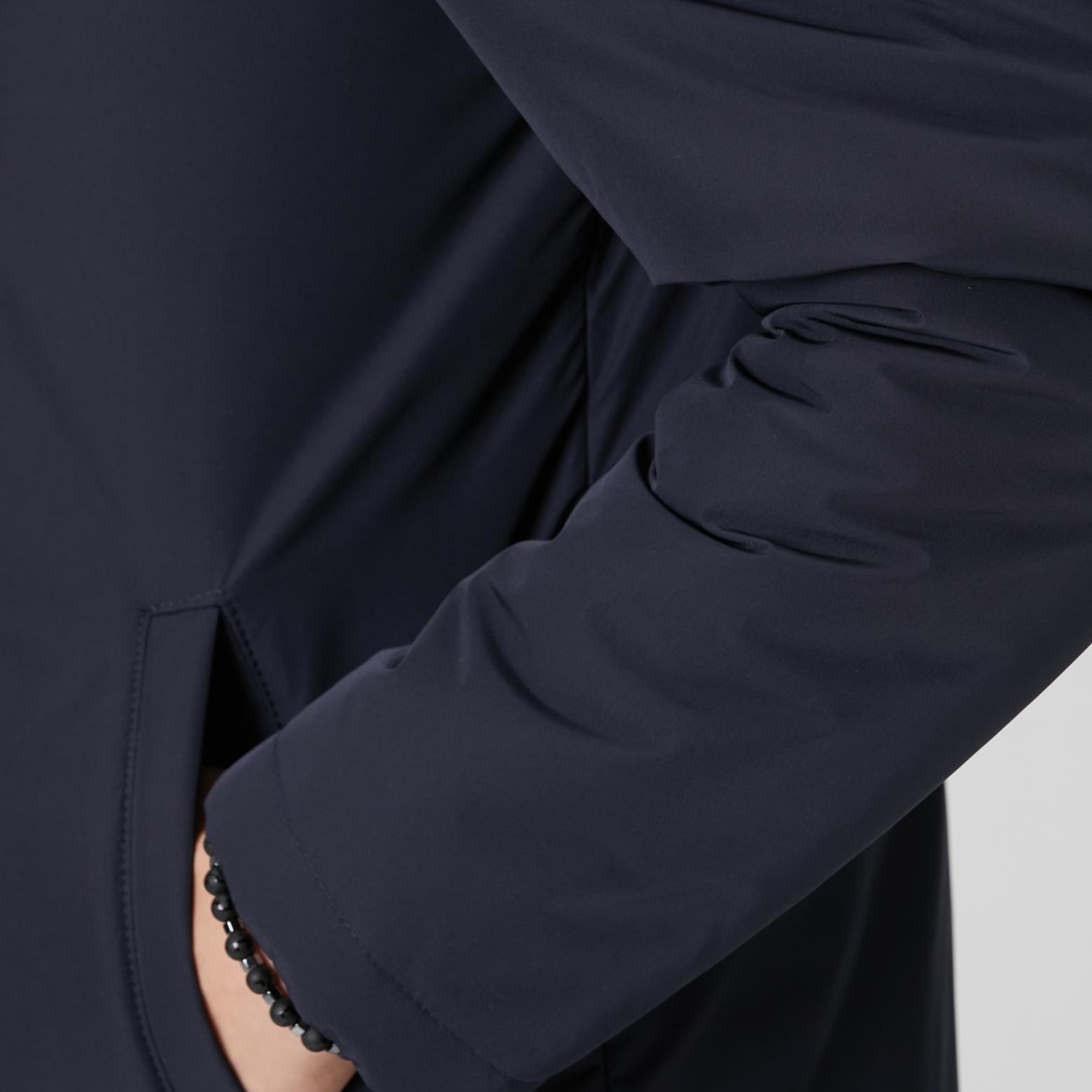 Network Erkek Lacivert Yakası Kürk Detaylı Mont