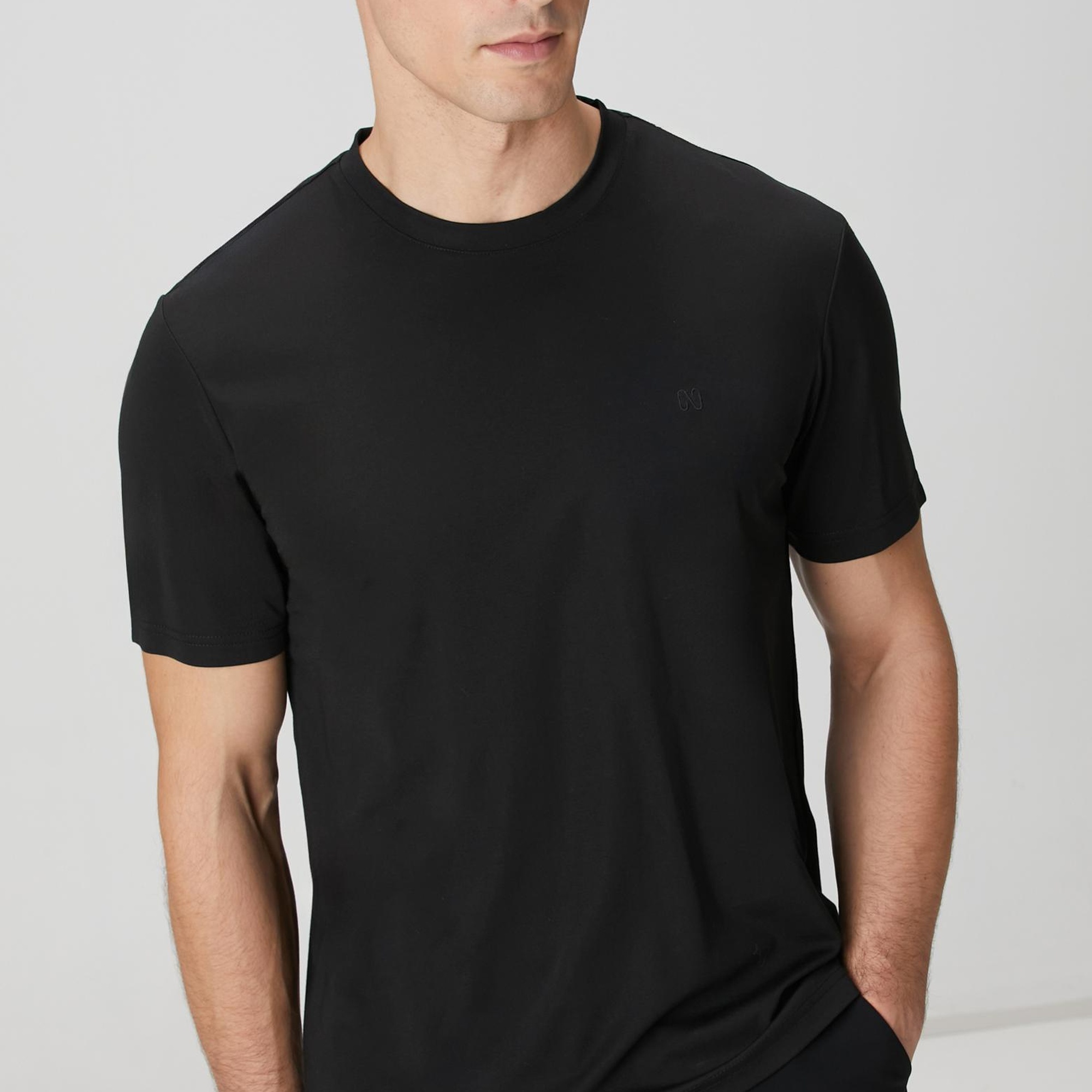 Network Erkek Siyah T-shirt