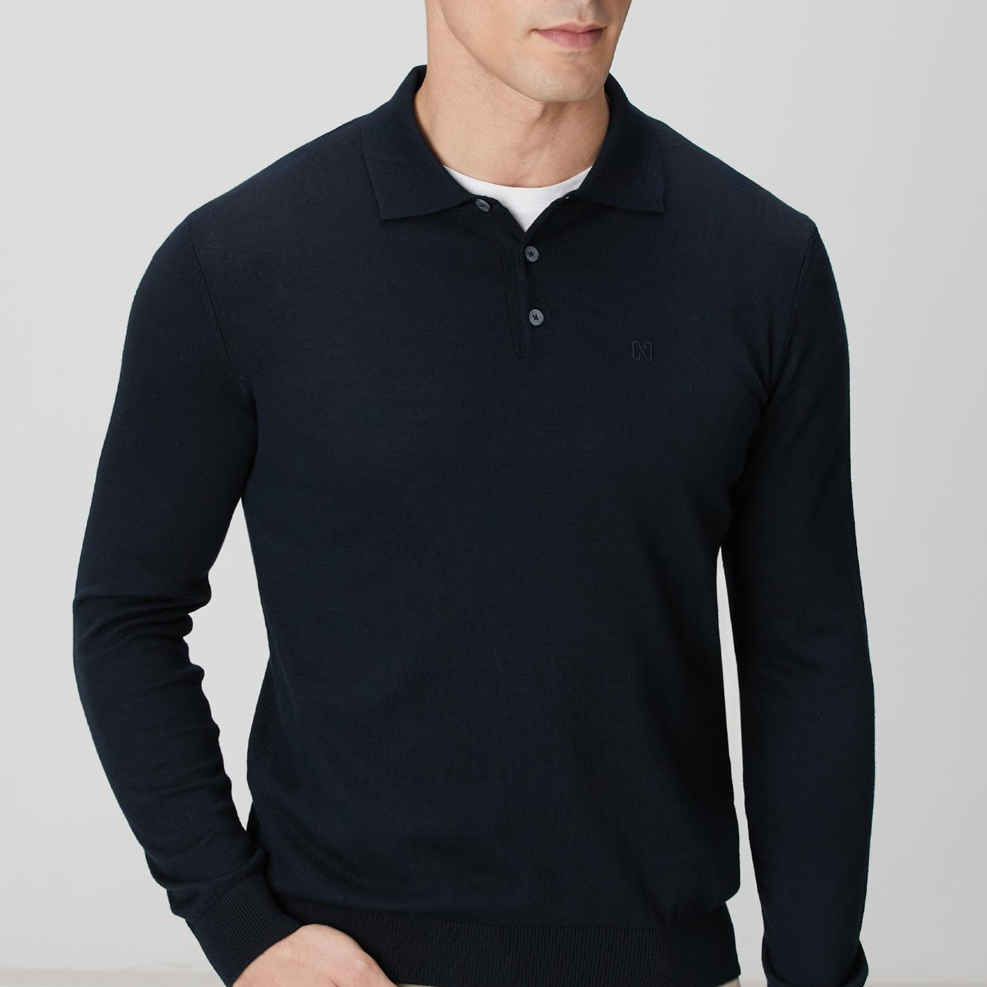 Network Erkek Lacivert Basic Kazak