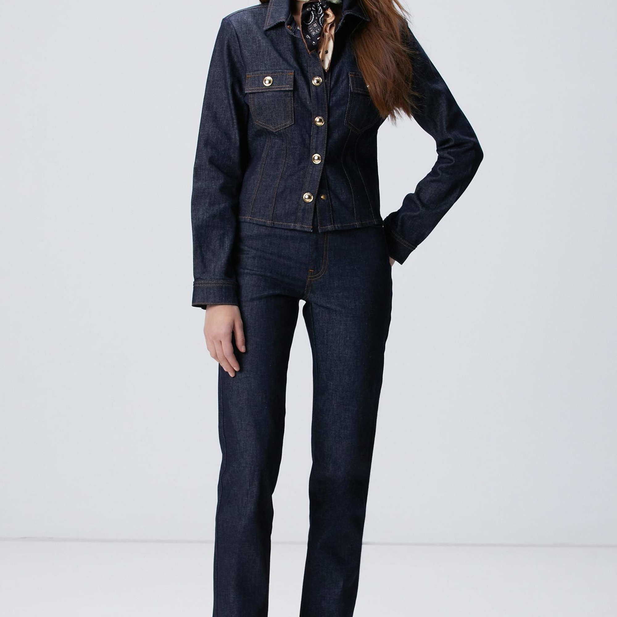 Network Kadın Lacivert Denim Pantolon