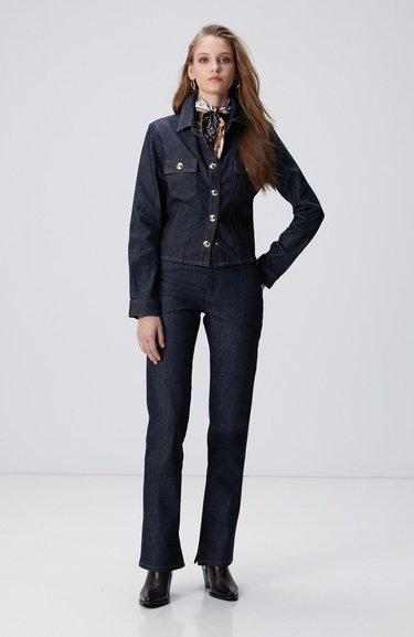  Network Kadın Lacivert Denim Pantolon