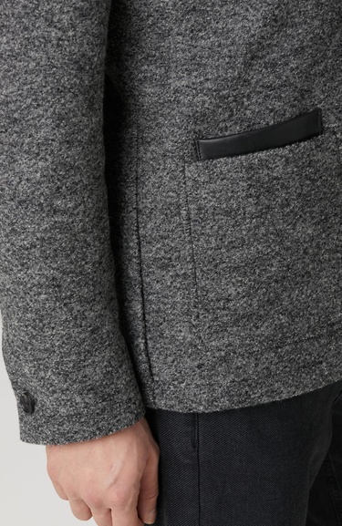  Network Erkek Gri Melanj Yün Örme Ceket