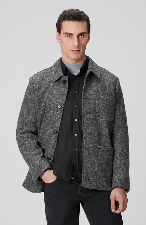  Network Erkek Gri Melanj Yün Örme Ceket