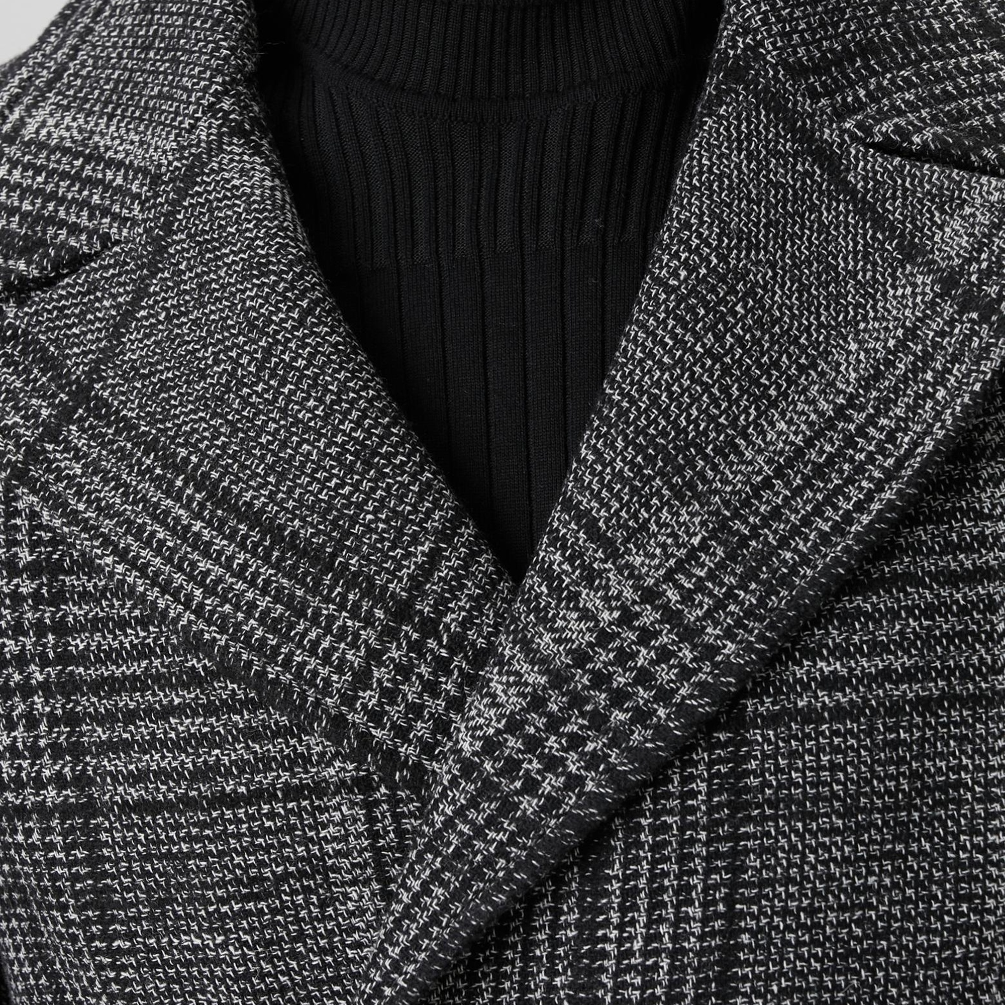 Network Erkek Siyah Yün Karışımlı Palto