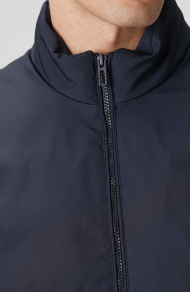  Network Erkek Lacivert Dik Yaka Su İtici Özellikli Mont