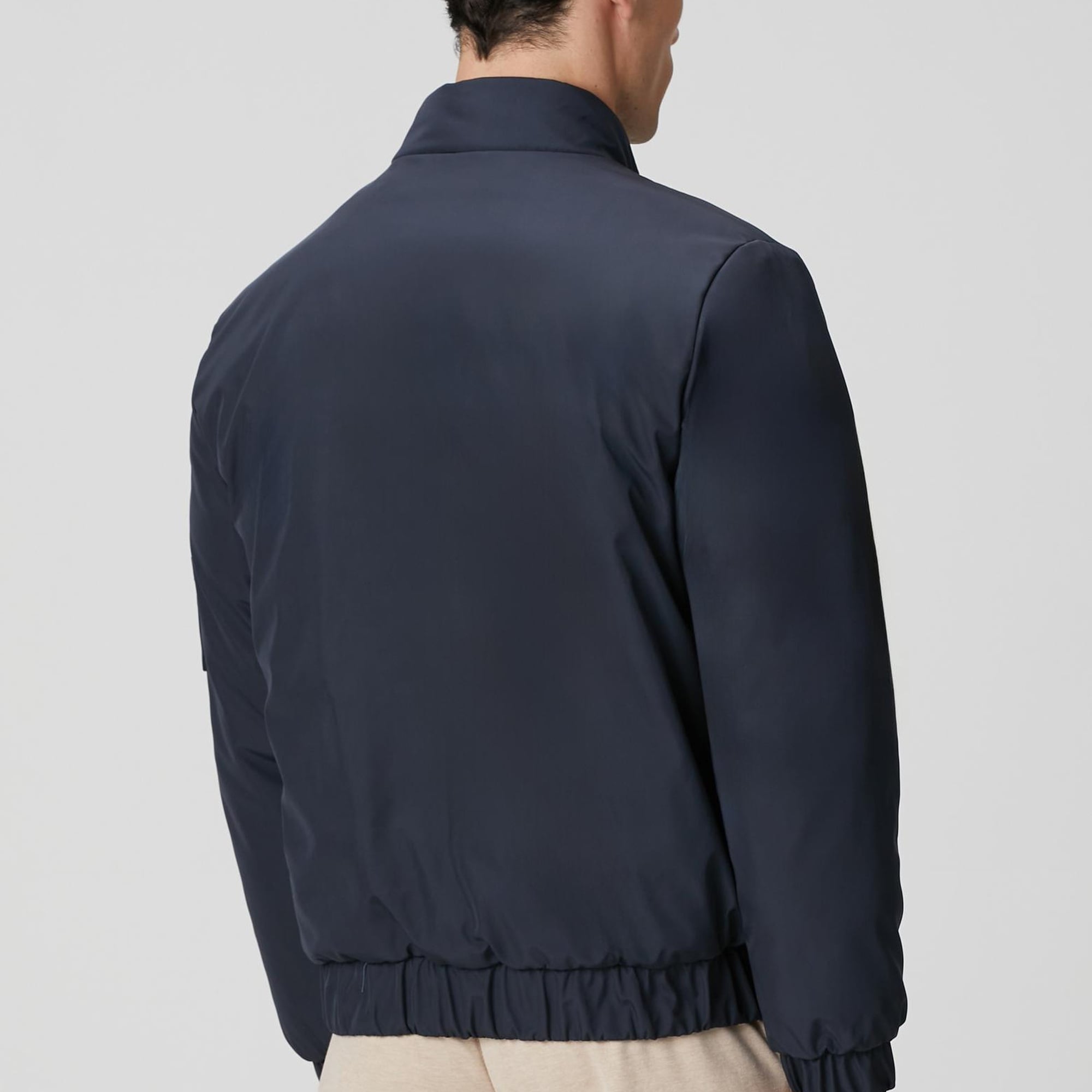 Network Erkek Lacivert Dik Yaka Su İtici Özellikli Mont