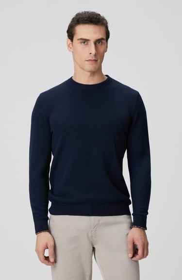  Network Erkek Lacivert Limited Kaşmir Triko Kazak