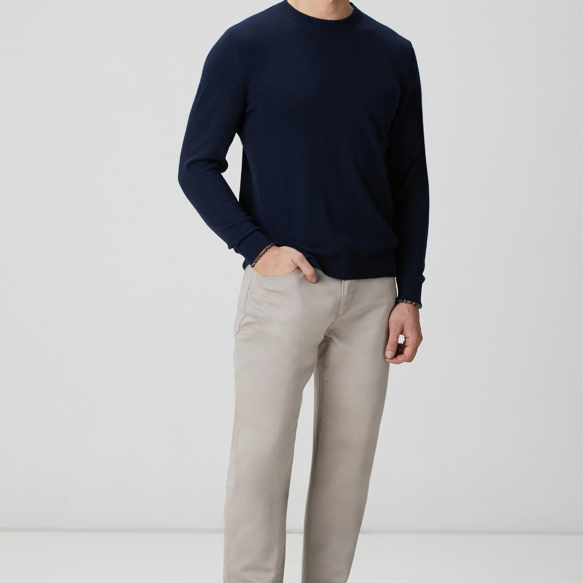 Network Erkek Lacivert Limited Kaşmir Triko Kazak