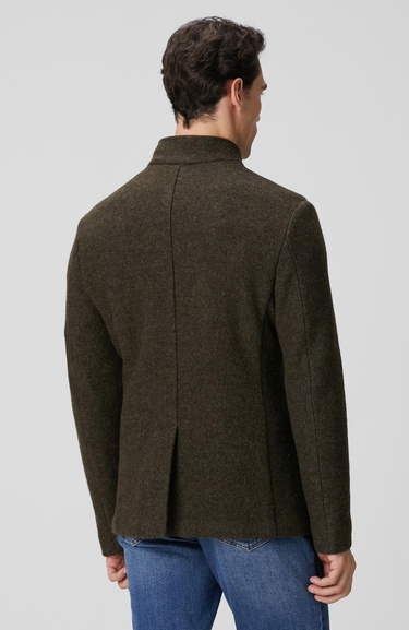  Network Erkek Haki Yün Örme Ceket