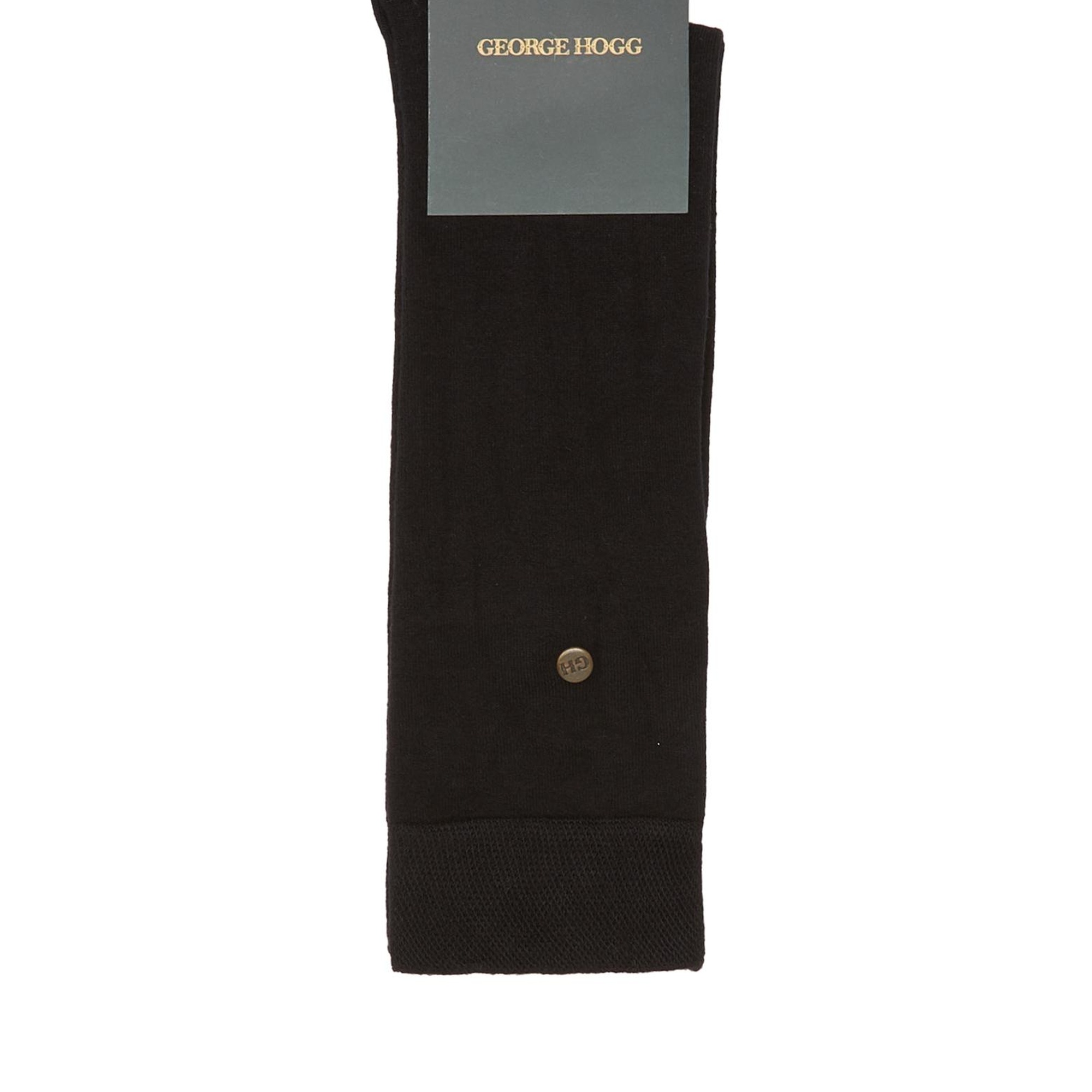 George Hogg Erkek Siyah Ekstra Uzun Soket Çorap