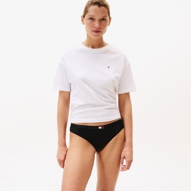  Tommy Hilfiger Thong Kadın 3'Lü Siyah Külot