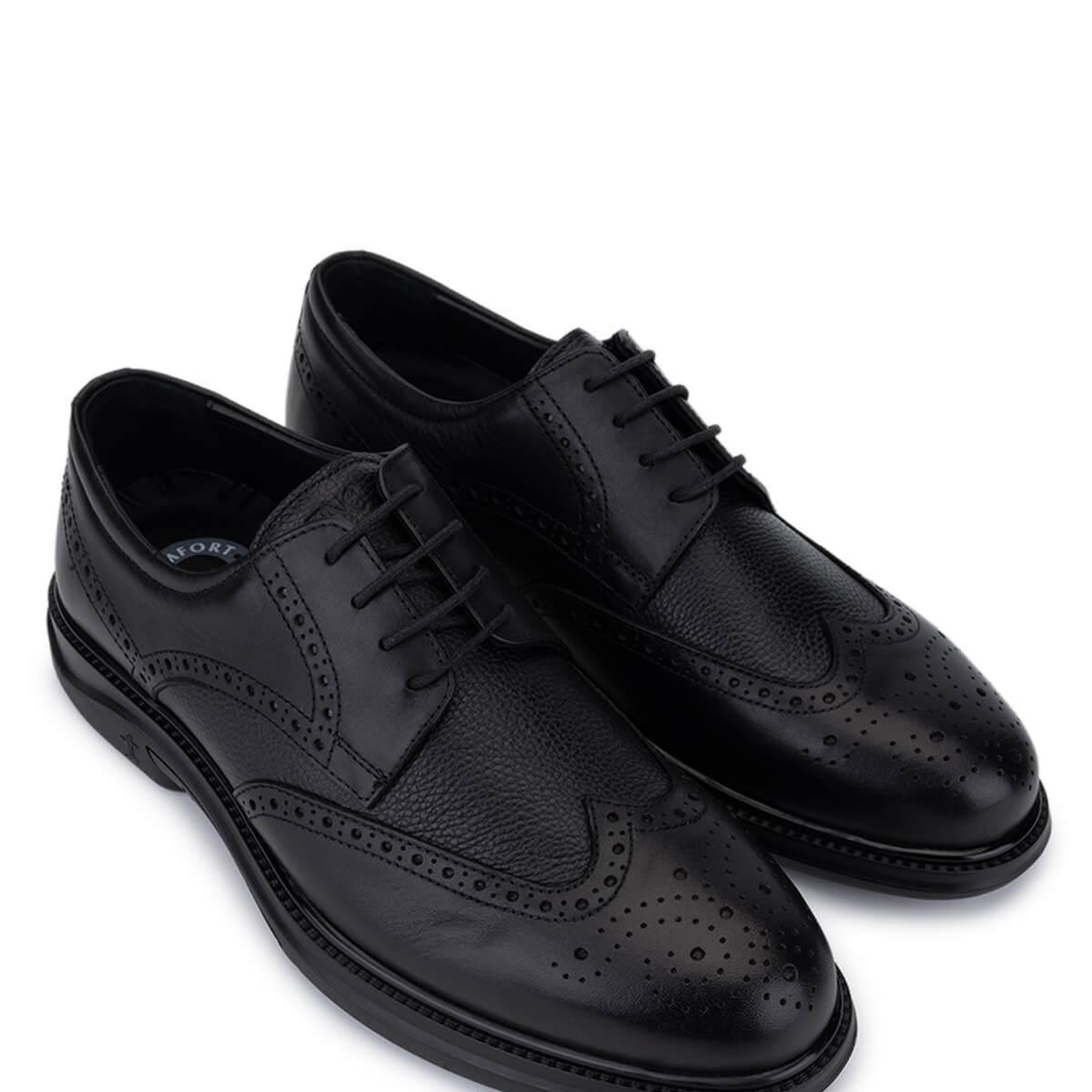 Tamer Tanca Erkek Hakiki Deri Siyah Klasik Ayakkabı