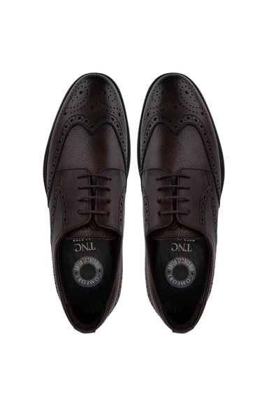  Tamer Tanca Erkek Hakiki Deri Kahverengi Klasik Ayakkabı