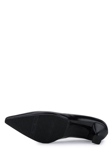  Tamer Tanca Kadın Hakiki Deri Siyah Topuklu Ayakkabı