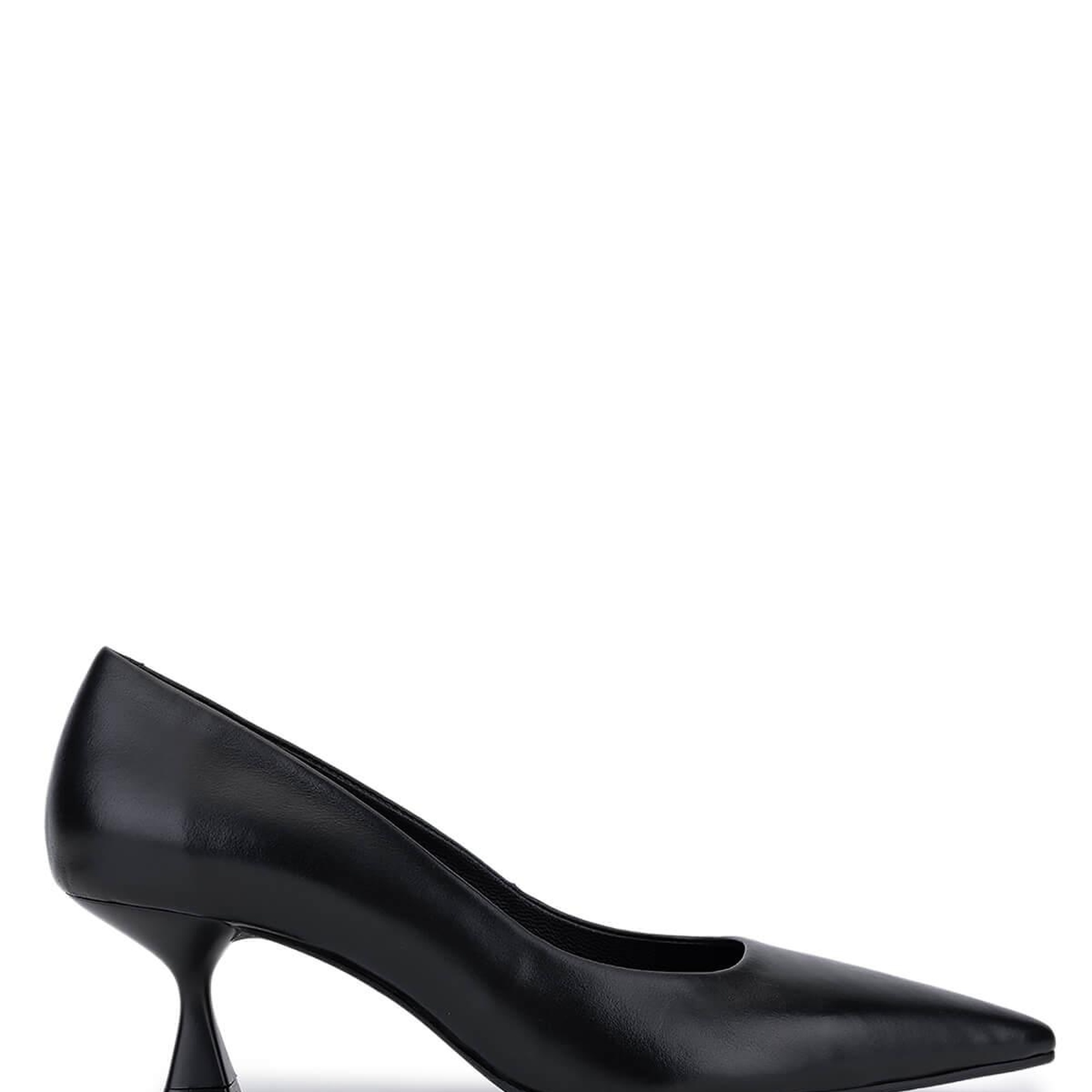 Tamer Tanca Kadın Hakiki Deri Siyah Topuklu Ayakkabı