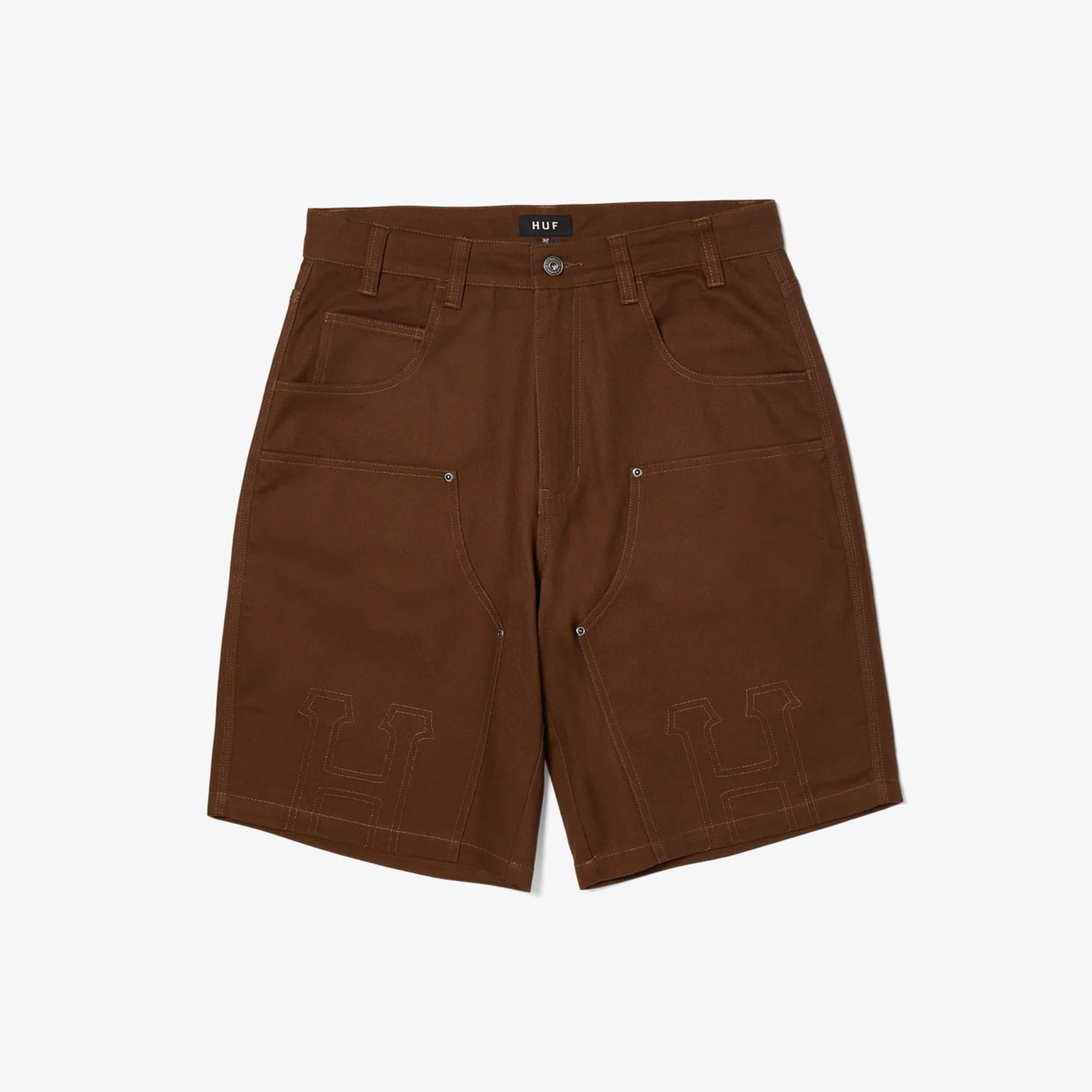 Huf Patchwork Denim Erkek Kahverengi Şort
