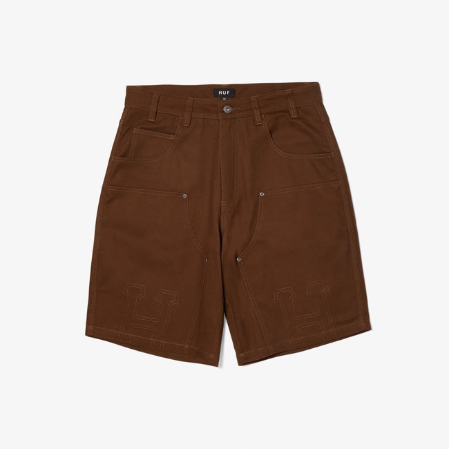  Huf Patchwork Denim Erkek Kahverengi Şort