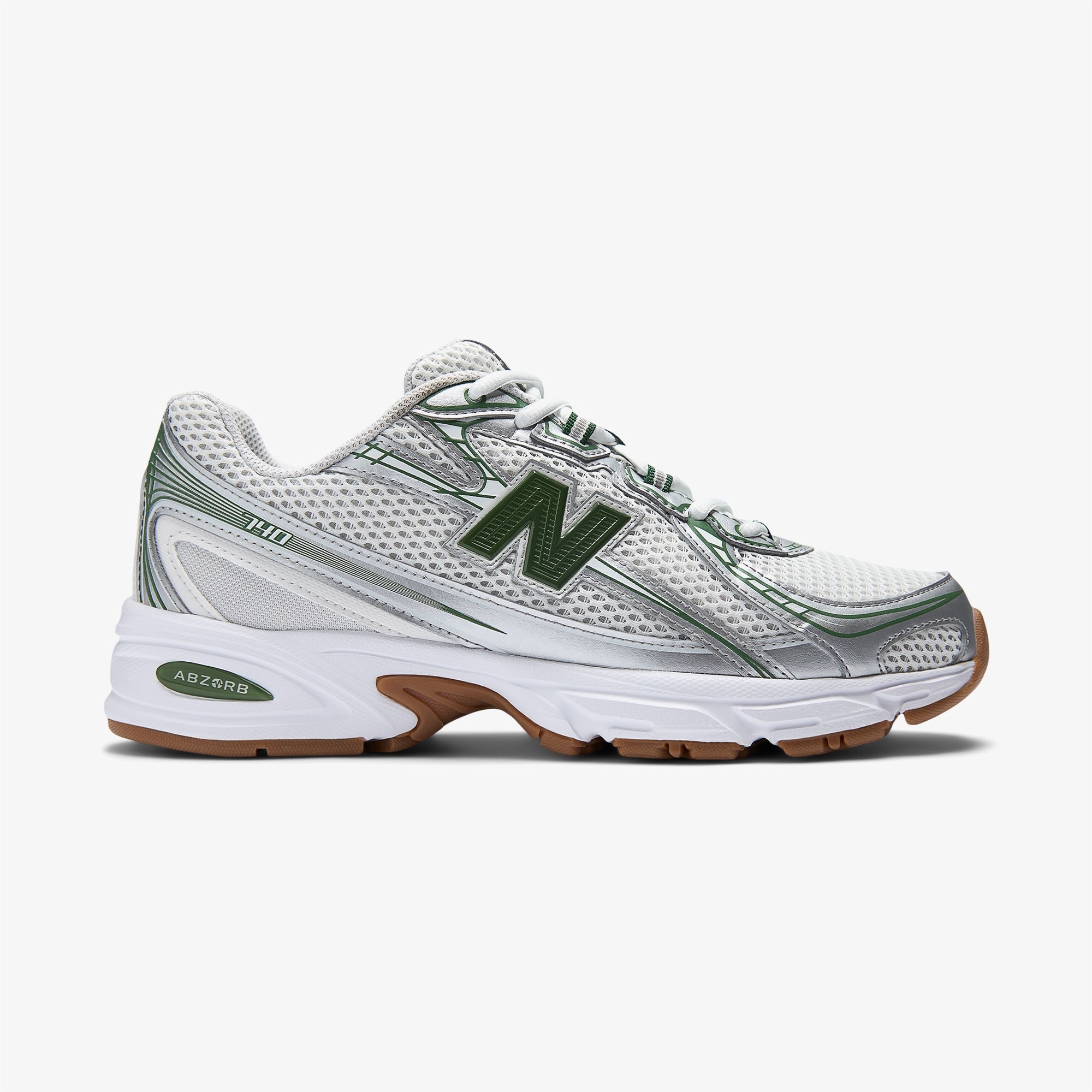 New Balance 740 Lifestyle Unisex Gri/Yeşil Spor Ayakkabı